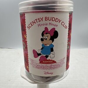 Disney Scentsy Buddy Clip Minnie Mouse 7" Plush Pink Blue